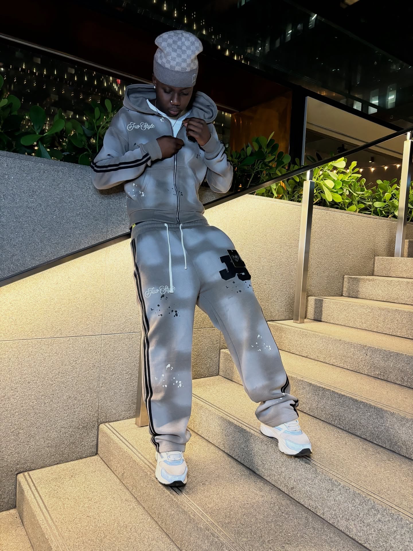 BLACK UNISEX JVS SET